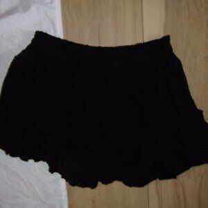 size small boho womens shorts  black stretch top lounge